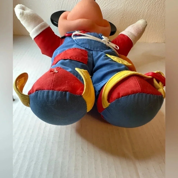 Vintage 1980s Mickey Mouse Learn to Dress Me Doll Mattel Button Zipper​ Shoe Tie - Picture 9 of 14
